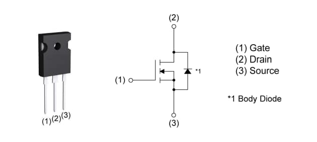 位置电路 - ROHM Semiconductor R60xxKNZ4功率MOSFET